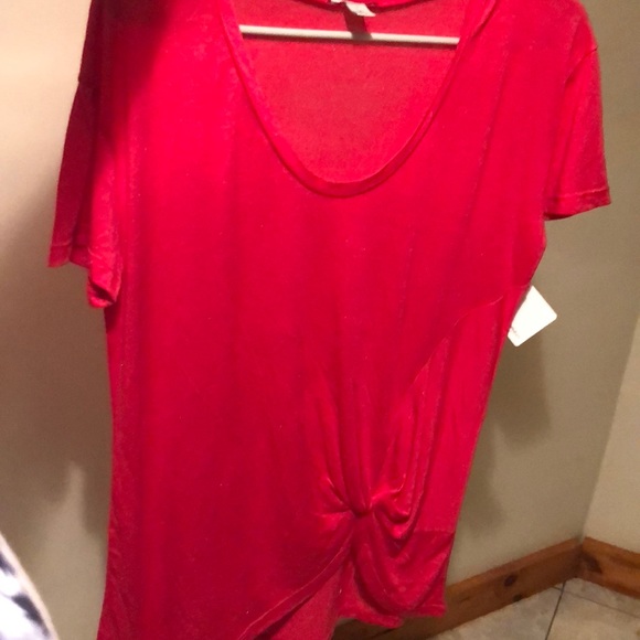 Red Halogen twist front shirt NWT - Picture 4 of 5